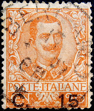 Италия 1905 год . Виктор Эммануил III . 15c . Каталог 2,75 фунта. (2)